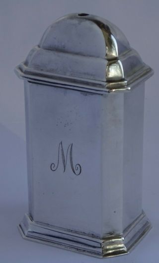 Lovely Antique Solid Sterling Silver Salt / Pepper Pot,  Elkington & Co 1921 1