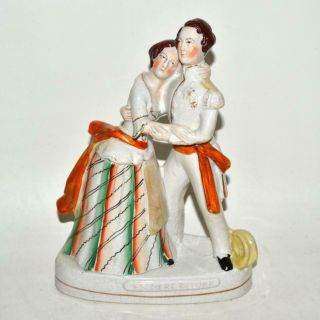 Antique Staffordshire Pottery Figure Soldier 