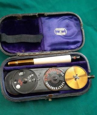 Antique Cased Medical Mortons Opthalmoscope By E.  Mecredy Curry & Paxton London
