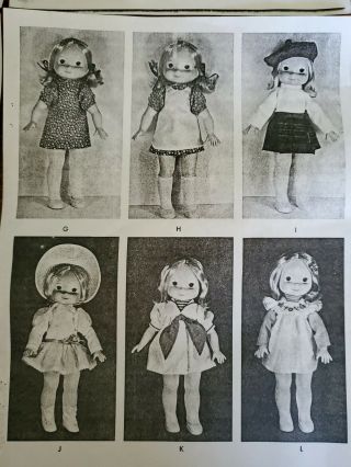 18 Vintage Fisher Price My Friend Mandy And Other 16 " Doll Clothes Patterns
