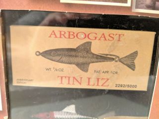 FRED ARBOGAST 75TH LIMITED EDITION TIN LIZ FISHING LURE 3