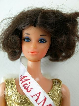 Vintage Mod 1967 Miss America Barbie Doll Steffie Face Walk Lively 2 Clothes