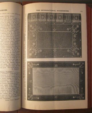 1909 - 10 Leather Bound International Bookbinder Trade Magazines Bookbinding Craft 7