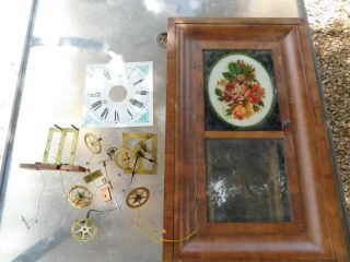 Antique Seth Thomas Ogee Clock With Alarm,  8 Day,  Time/strike For Restore/repair