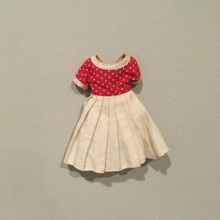 Vintage Red White Polka Dot Dress Fits 8 " Betsy Mccall American Character Doll
