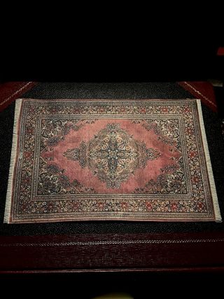 One Dollhouse Size Oriental Style Rug By Macdoc 1:12 Scale 10 1/4 " X 6 5/8 "