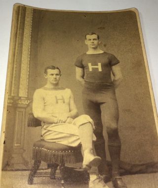 Rare Antique American Harvard University Baseball Player & Rower Cabinet Photo