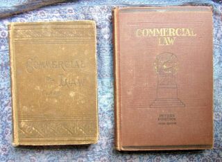 2 Antique Commercial Law Texts,  Clark 1890 Peters Pomeroy 1932 Sales Real Estate