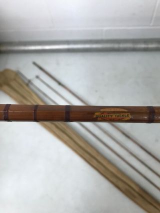 VINTAGE SOUTH BEND BAMBOO FLY ROD NO.  47 8 FOOT WITH ORG.  SOCK And Tube 3