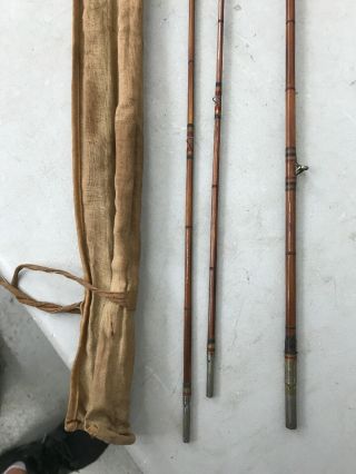 VINTAGE SOUTH BEND BAMBOO FLY ROD NO.  47 8 FOOT WITH ORG.  SOCK And Tube 6