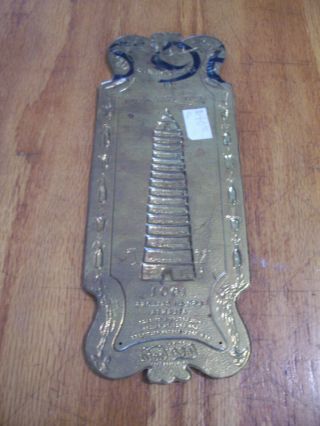 Antique Brass Door Push Sign - Compliments of The Coca - Cola Company 1901 5