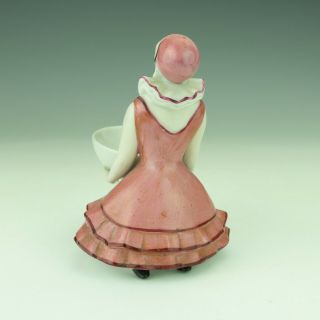 Antique H & S German Porcelain - Lady Pierrette Clown Figure - Art Deco 3