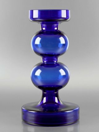 Retro Glass 09 - German Alfred Taube Vintage 60s 70s Mcm Hooped Space Age Vase