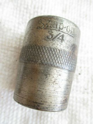 Snap - On Tools 1930 Collectible Antique / Vintage 3/4 " Socket 1/2 " Drive.  6 Point