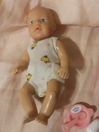 Vintage Zapf Creations BABY BORN Miniworld Mini,  Doll w/ Accessories 2