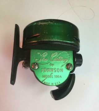 Johnson The Century 100a Vintage Fishing Reel Made In Usa