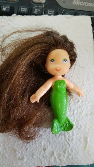 Vintage 1979 Kenner Sea Wees Mermaid Shelly 4”