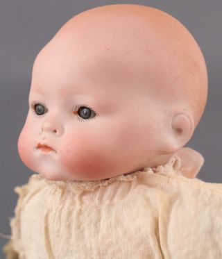 2 Small Antique Early 20thC German 1925/0 BYE - LO Bisque Head Baby Dolls 5