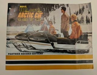 1970 Vintage Arctic Cat Panther Snowmobile Sales Brochure Sled
