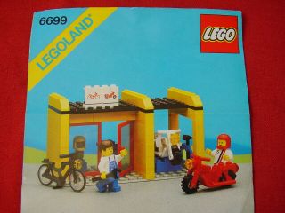 Lego Town 6699 Cycle Fix It Shop - 100 Complete Vintage Set 1987 (see My Items)