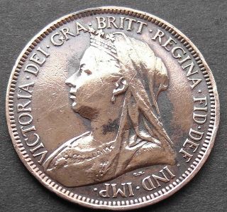 Unusual Victorian Coin - Engraving On The Reverse.