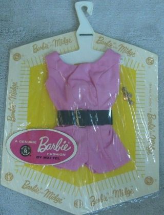 Vintage Nrfc Moc Mattel Barbie Pak - Pink Play Suit