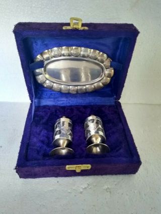 1940s 925 Sterling Silver Salt & Pepper Shakers Boxed In