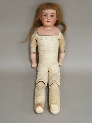Antique Germany Armand Marseille Bisque & Leather Body Doll 370 AM - 3 - DEP 24” 2