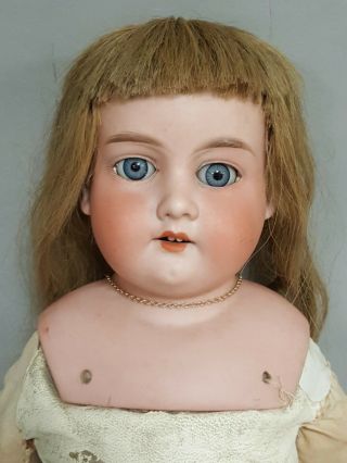 Antique Germany Armand Marseille Bisque & Leather Body Doll 370 AM - 3 - DEP 24” 3