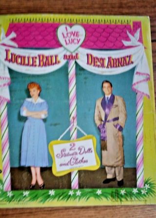 I LOVE LUCY Paper Dolls LUCILLE BALL,  DESI ARNEZ Vintage 1953 2