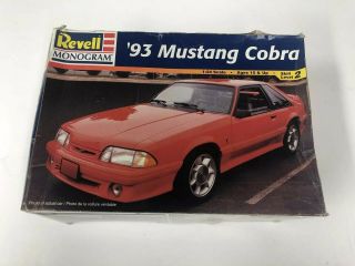 Revell Monogram 93 Mustang Cobra 1:24 Plastic Model Car Kit Skill Level 2