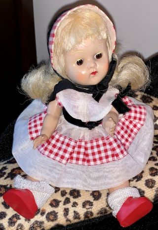Vintage Vogue Strung PL Ginny doll Tagged In 40 Tiny Miss Outfit 8