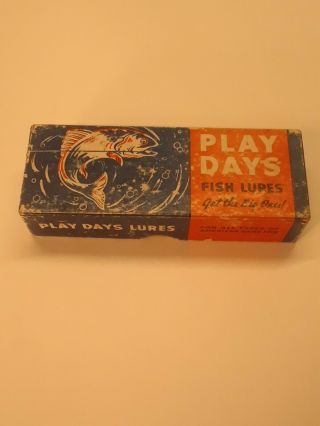 Play Days Fish Lure Box Empty Game Fish Lures Get The Big Ones