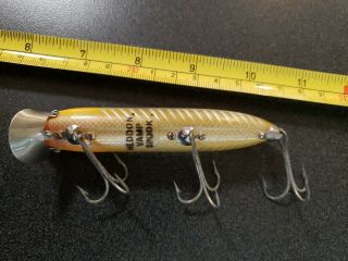 Rare Old Heddon Vamp Spook Lure Lures Gold Eyes Yellow Shore 5