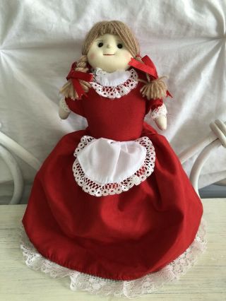 Vintage Little Red Riding Hood Wolf Grandma 3 In 1 Flip Doll Topsy Turvy 10 "