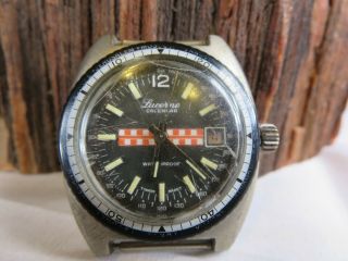 Vintage Lucerne Calendar Tachymetre Date Watch Repair Runs Rp1