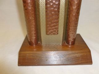 Vtg Retro Mod 60s Marble Base Womens Bowling League Trophy Award Display Blank 2