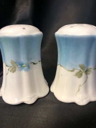 Hand Painted Antique Style Blue And White Salt And Pepper Shakers Porcelain 4