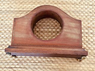 Antique/vintage Good Quality Wood Mantle Clock Case With Inlay Detail