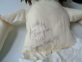 Jean Sampson Raggedy Ann & Andy Dolls Antique Volland Style Brown Yarn Hair 5