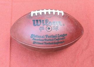 Vintage Wilson National Football League Nfc/afc Football.  Leather.