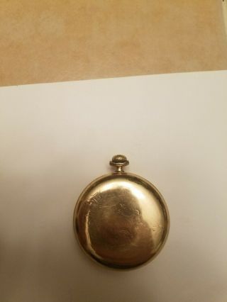 Antique Gold Filled Elgin Pocket Watch Running 18 Size