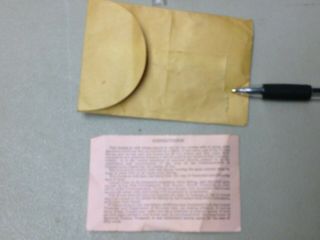 Vintage 1957 PA Pennsylvania fishing license w/ envelope & paper 5