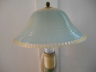 Antique Farmhouse Wall Sconce With Shade Lamp - Wired With Plug