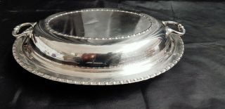 An Antique Silver Plated Tureen Dish By James Deakin & Sons Of Sheffield.