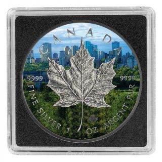 Canada 2017 5$ Maple Leaf 1 Oz Antique Coloured Silver Coin