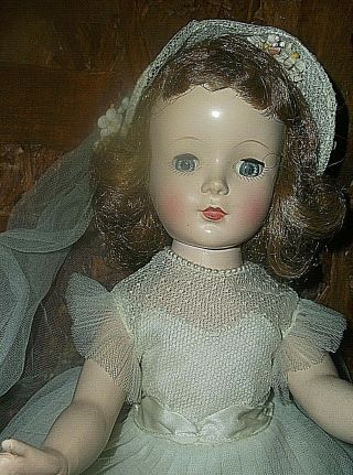 Vintage 1950s Madame Alexander Margaret Face Bride Doll,  All,