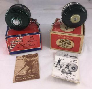 Vintage Shakespeare Fly Reels In The Box - Plus