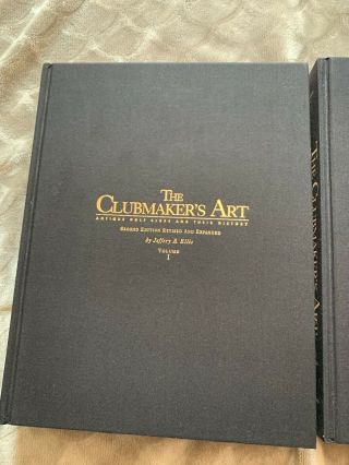 The Clubmakers Art Antique Golf Clubs And Their History Books Volumes I &II 2007 2
