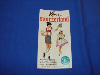 Vintage Ken In Switzerland Brochure Pamphlet Program 776